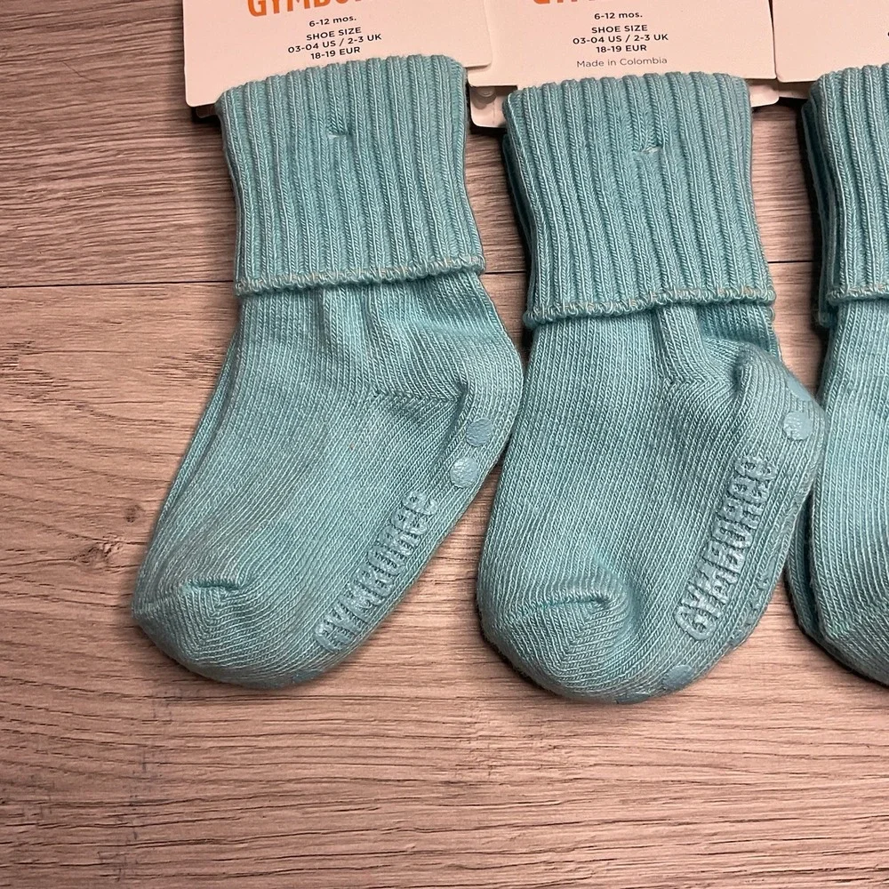 Gymboree Basic Light Blue Boys‎ Size 6-12 M Socks NWT